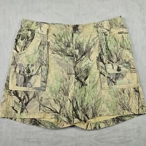 Vintage Cabelas Camo Shorts Mens 44 Open Country Outdoor Trees Hunting Camping